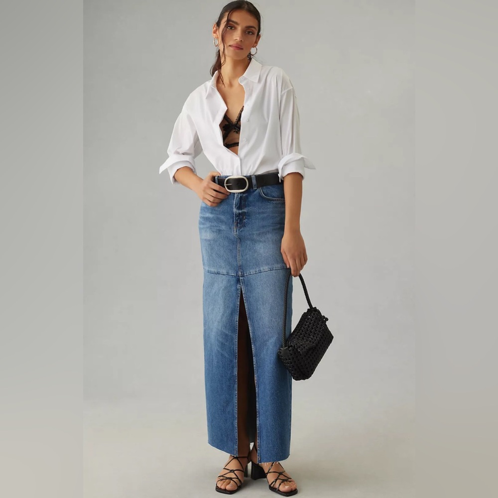 Reformation Tazz Denim Skirt.